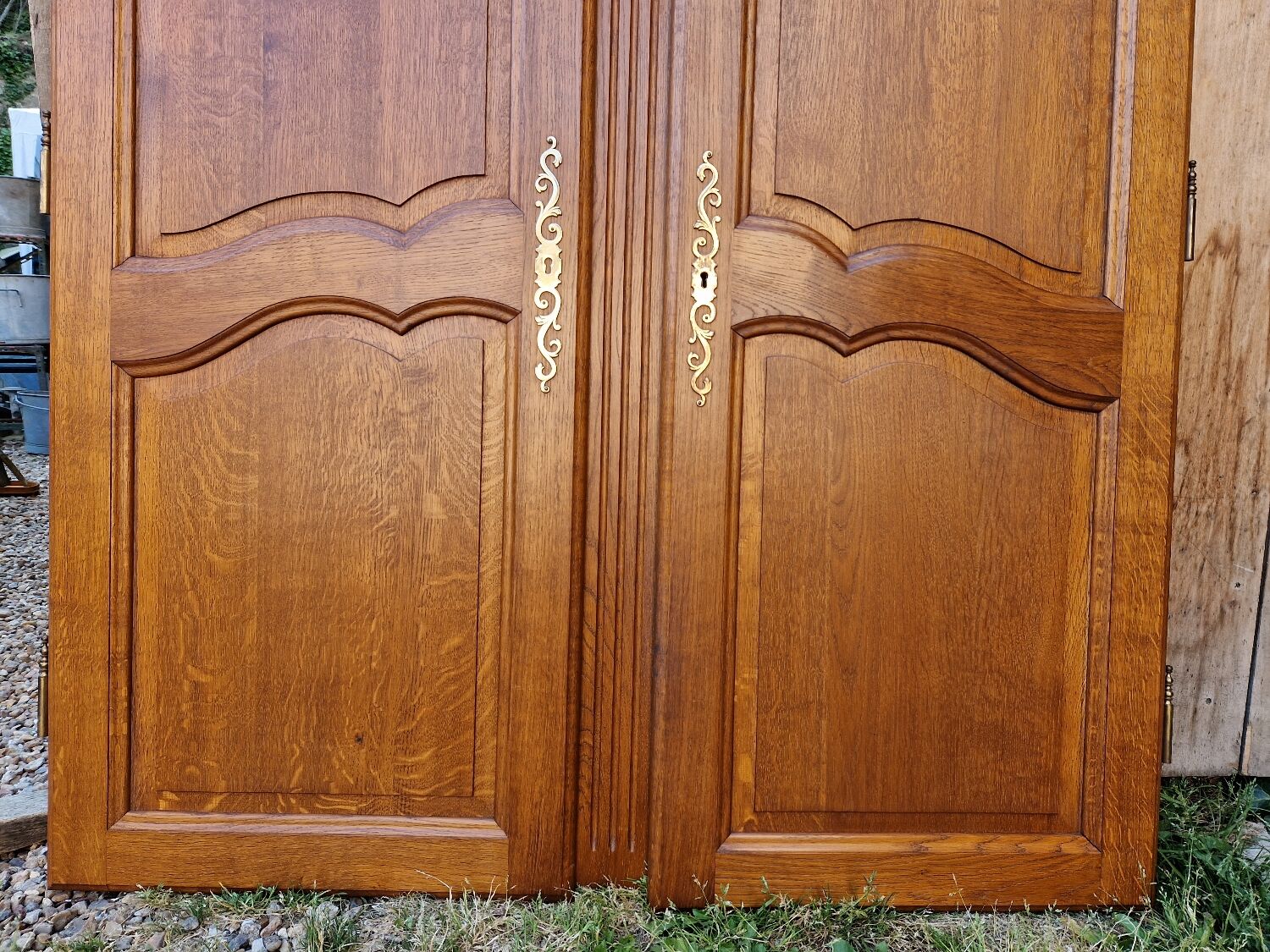 Paire de portes en chene