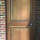 Old passage door in oak