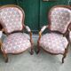 Paire de fauteuils louis philippe en noyer