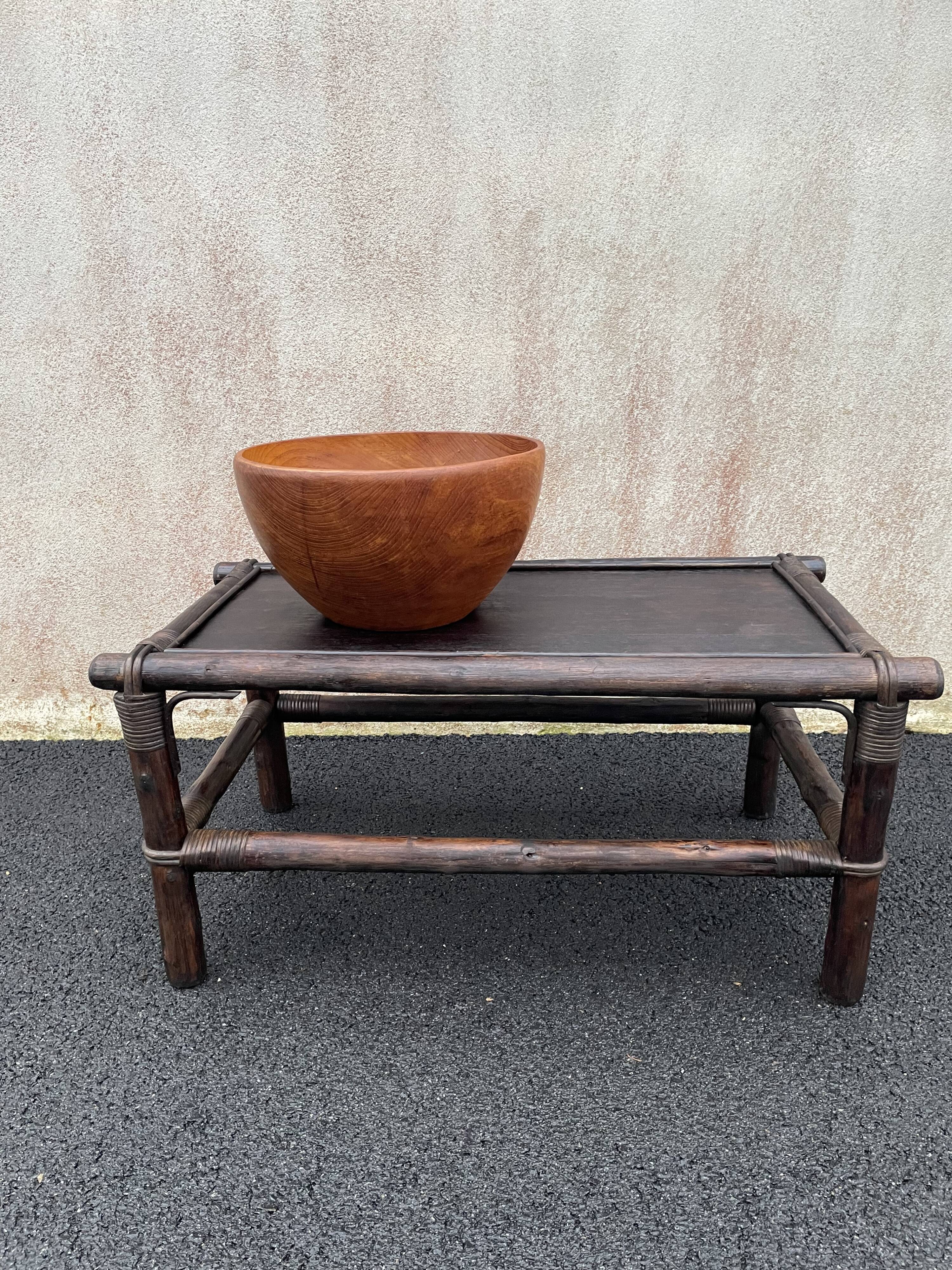 XXL teak bowl 1960