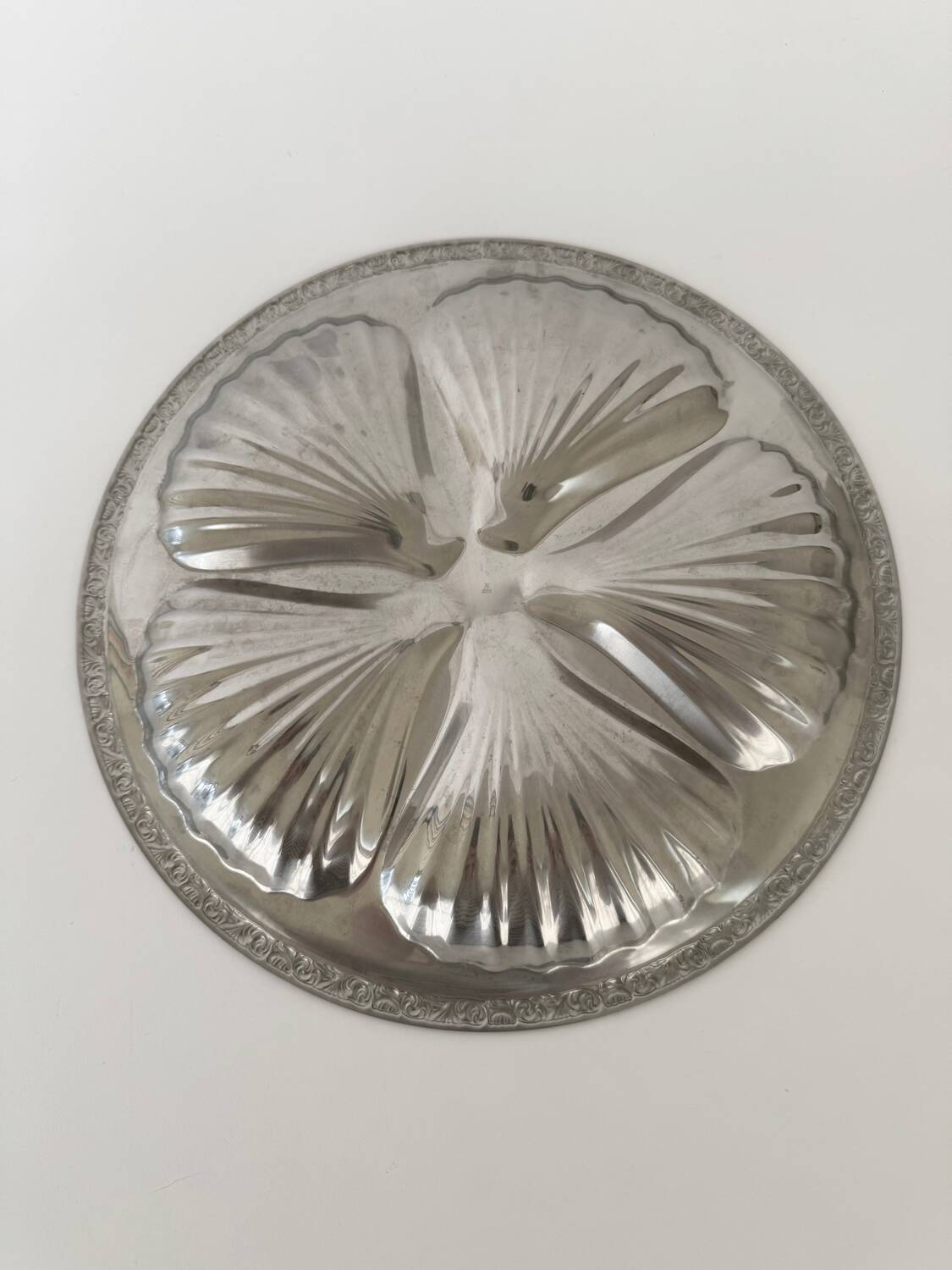 Cromargan stainless steel platter WMF vintage: mid-century modern style S