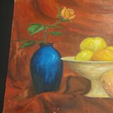 Painting oil on cardboard still life