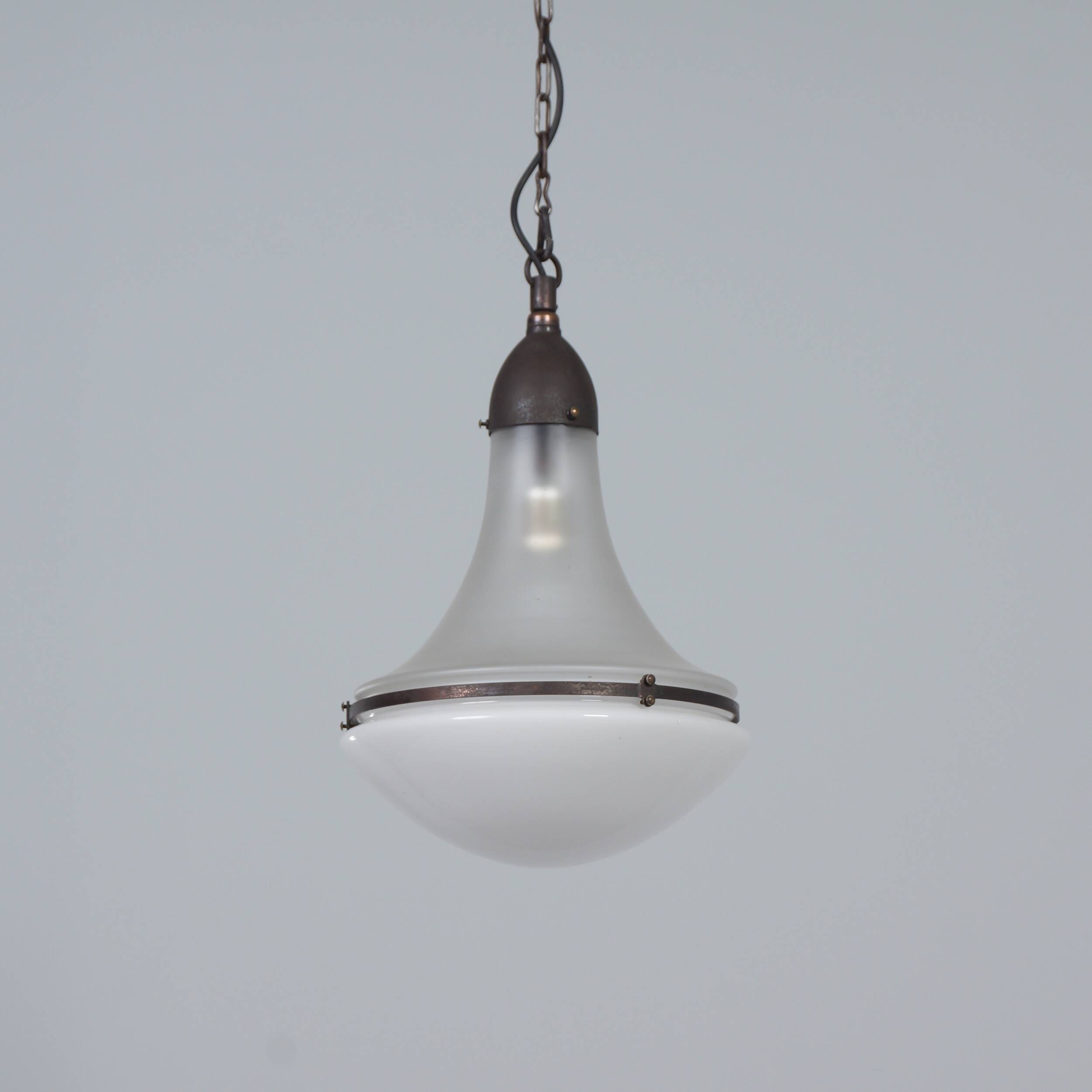Luzette pendant lamp S&S L1510 by W.Wissmann for Siemens & Schuckert, ca. 1920