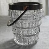 Seau à glace en verre vintage
