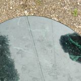 Antique Empire style pedestal table with marble top