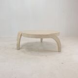 Mactan Stone or Fossil Stone Coffee Table, 1980's
