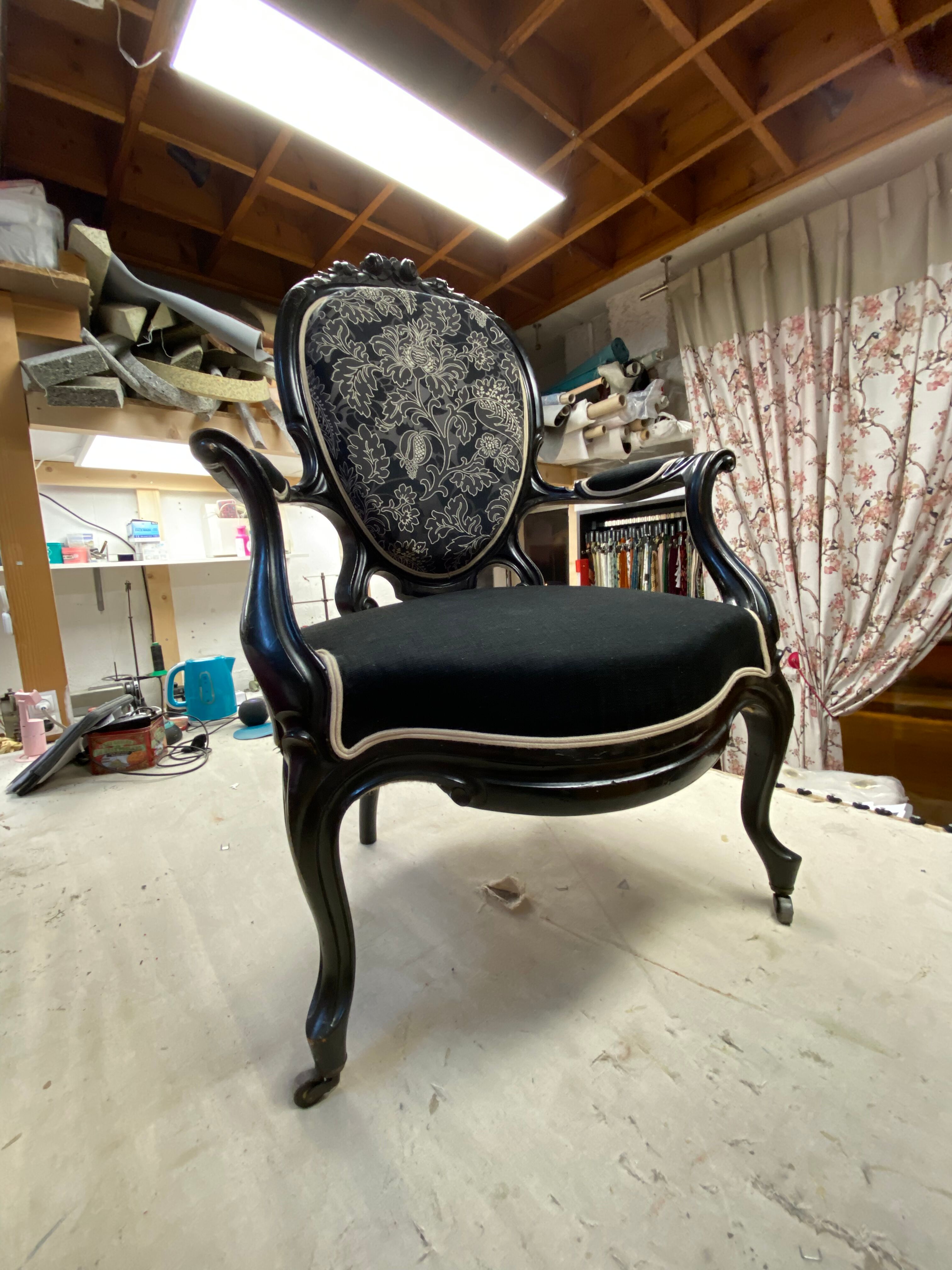 Baroque Napoleon III armchair