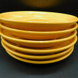 6 plates with Faïencerie Haute-Provence compartments