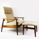 Modernist designer armchair, Cado, designed by Arne Vodder, Denmark, 1960s.