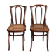 Paire de chaises bistro cannées 1900