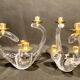 Paire de chandeliers signée Schneider de 1930