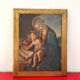 Religious icon on gilded wood: The Madonna of the Book