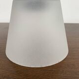 Glass and teak pendant light, es horn danmark