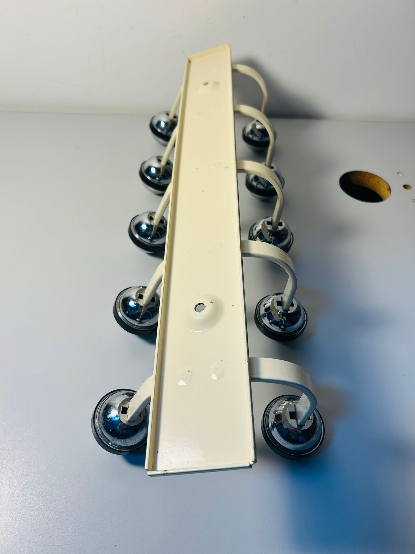 Space Age Metal Coat Rack 10 Balls Vintage 70s France