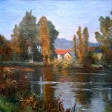 Tableau impressionniste - Huile sur  toile signée, 1920 - Ecole française