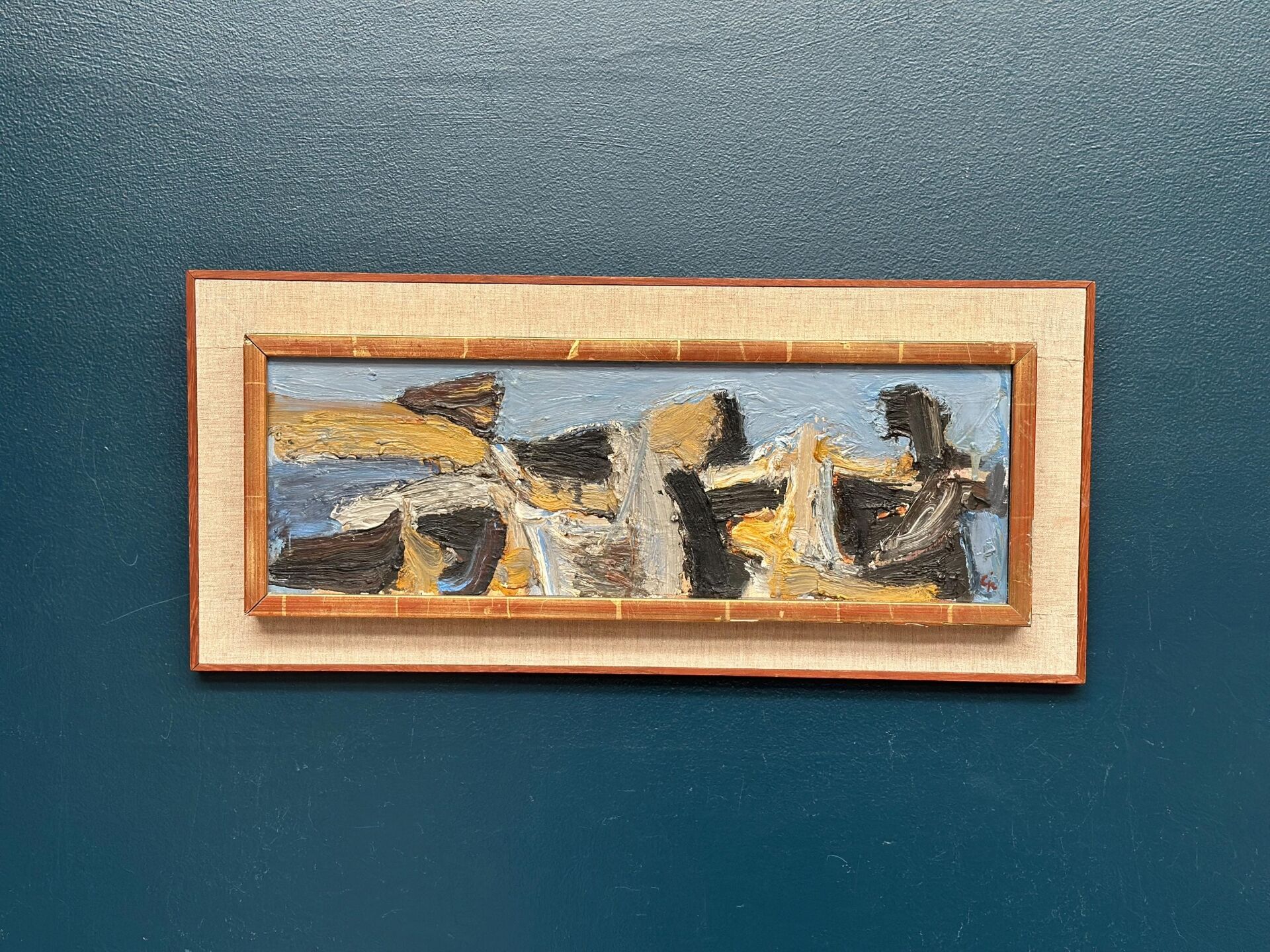 Swedish Oil on Panel – “Bird Movement” by Calle Johansson – Vintage