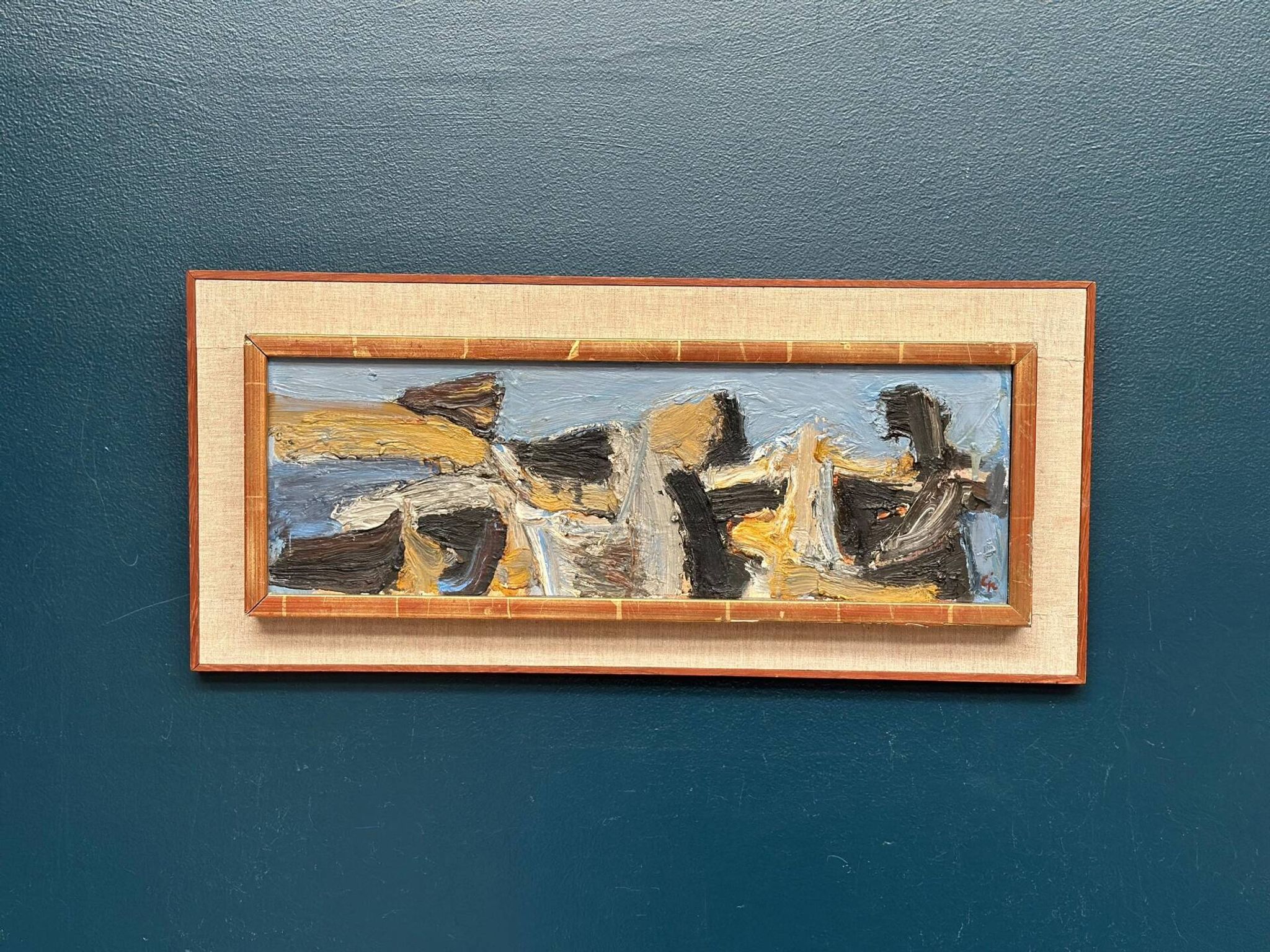 Swedish Oil on Panel – “Bird Movement” by Calle Johansson – Vintage