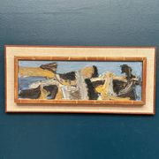 Swedish Oil on Panel – “Bird Movement” by Calle Johansson – Vintage