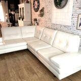 Full grain leather corner sofa