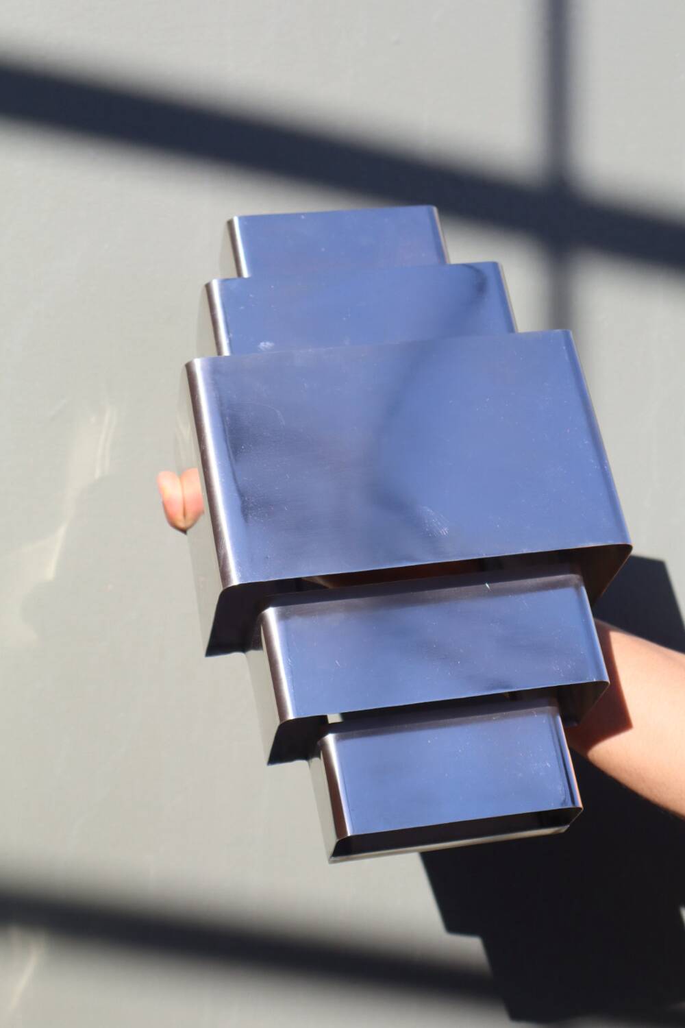 Art Deco Chrome Wall Light (Size M)