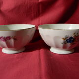 Lot of large old bowls.  Flower decoration.