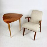 Armchair chair 300-123, design by M. Puchała beige boucle