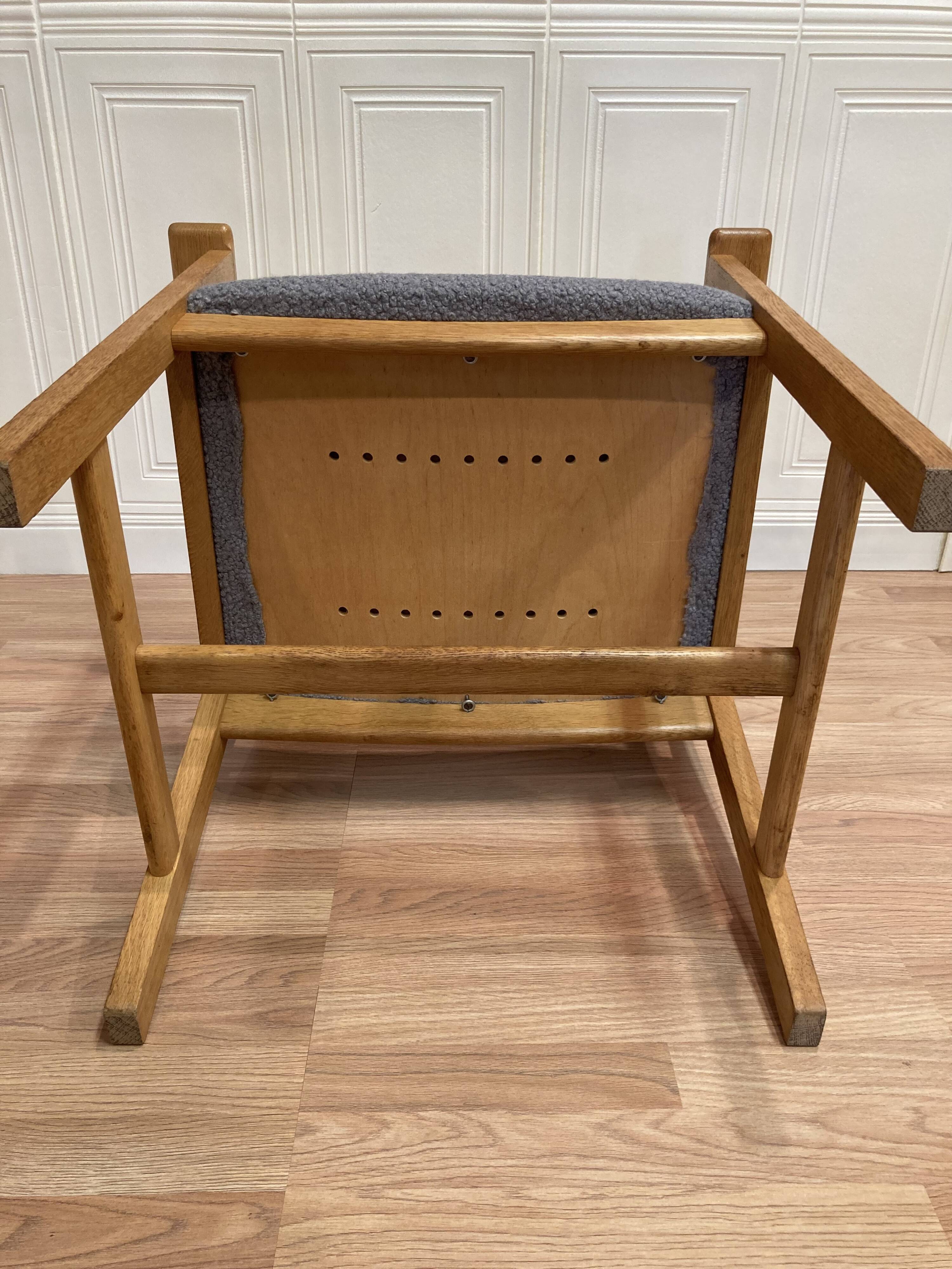 Scandinavian design armchair stamped "hans wegner" 1960.