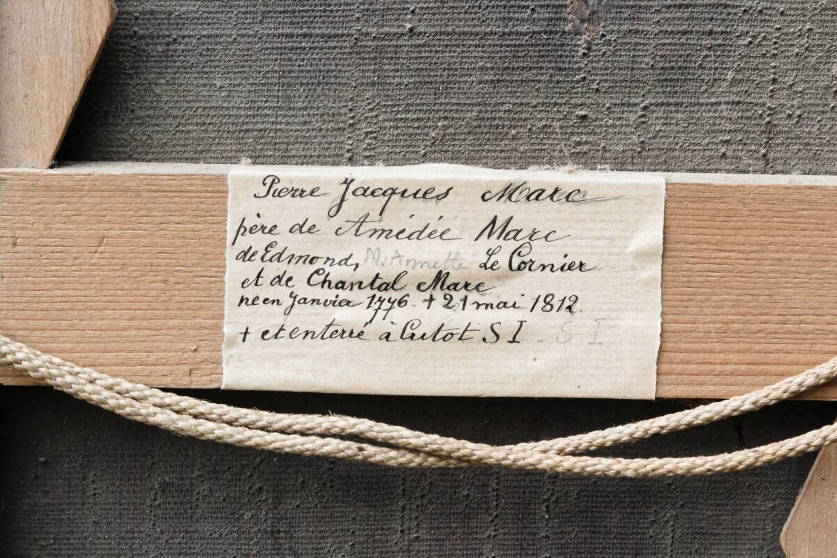 Pair of portraits, man, woman, early 19th century