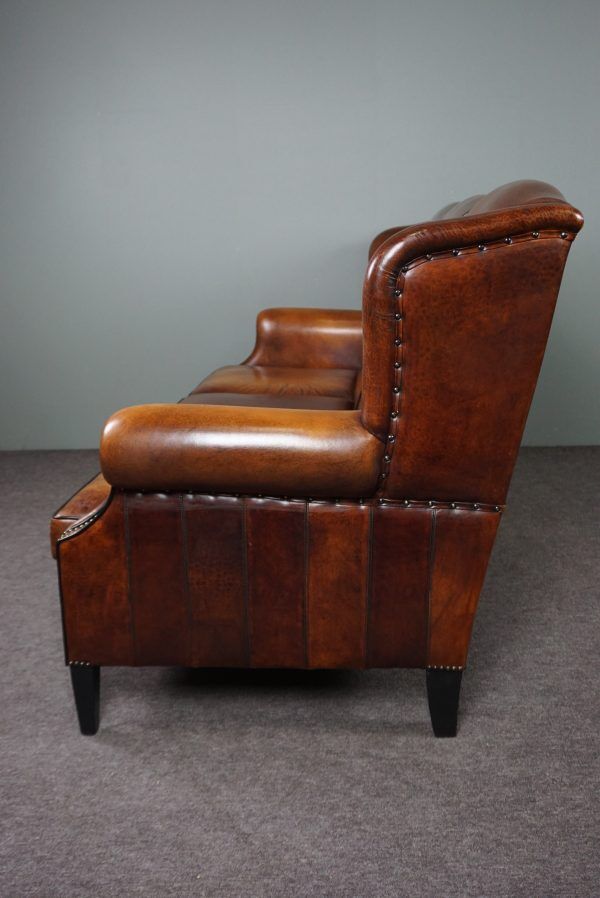 Comfortable 3-seater sheepskin sofa
