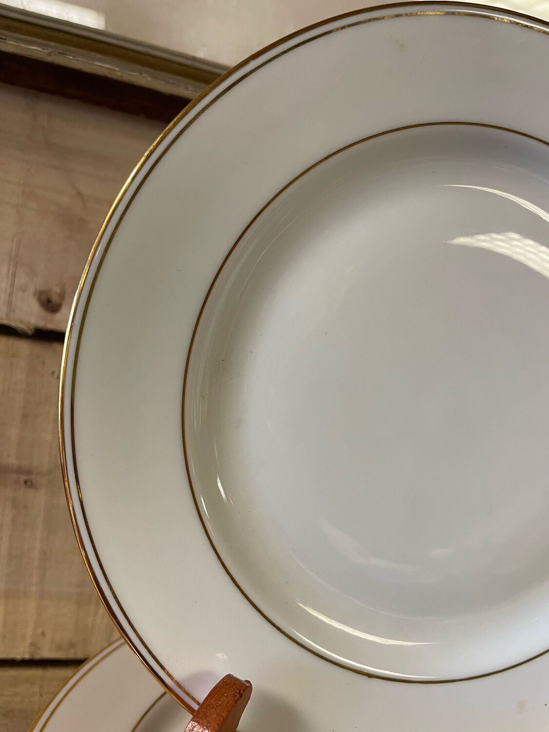 12 porcelain plate Limoges design Bernardaud