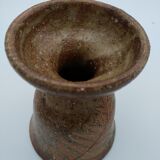 Bougeoir en grés à decor de fougère  Alain Blanchard