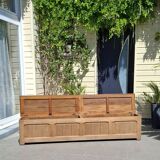 Renovated oak storage bench