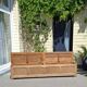 Renovated oak storage bench