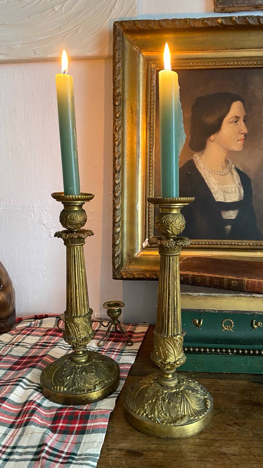Pair of 19th-century candlesticks