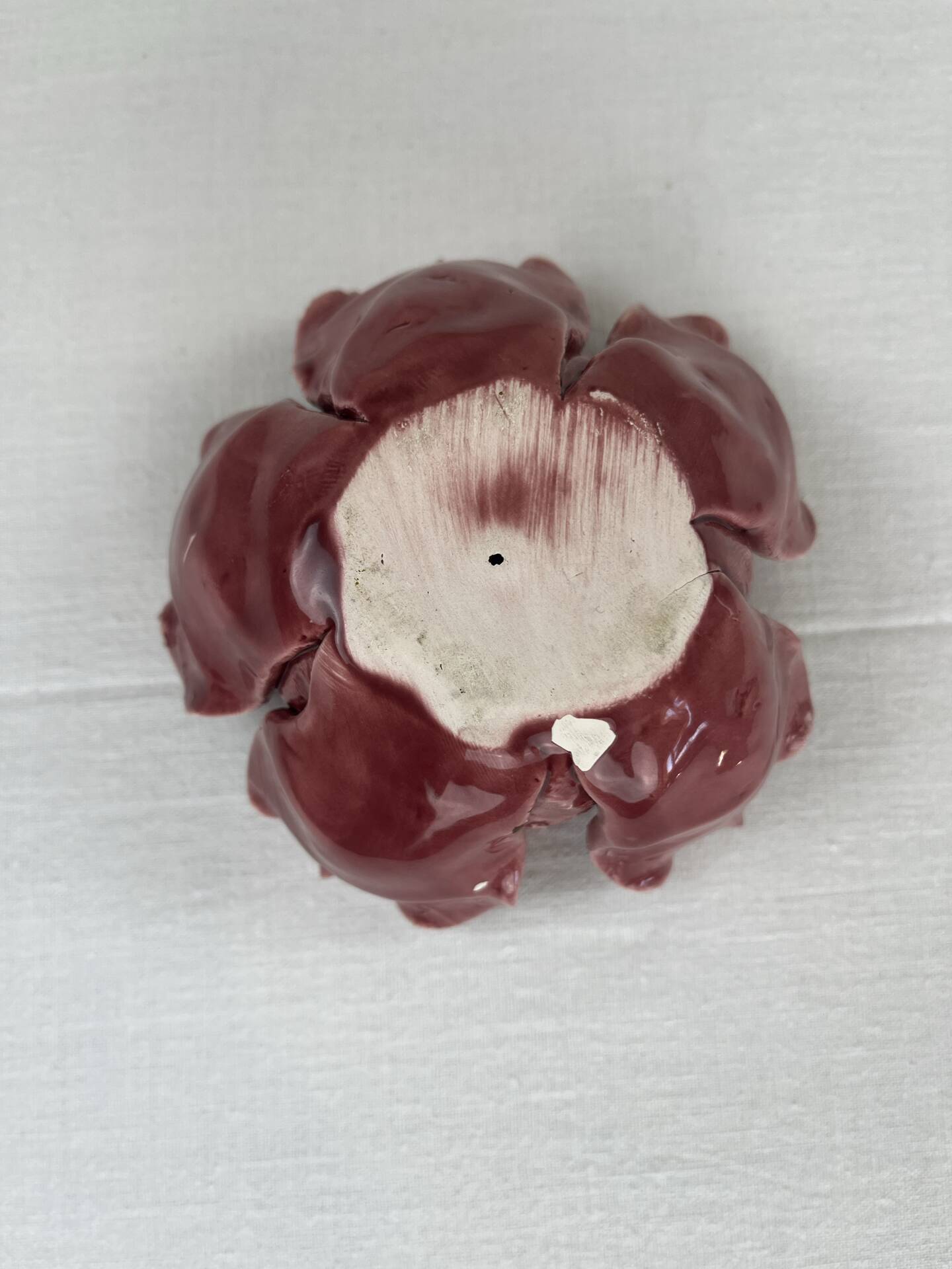 Ceramic flower candlestick