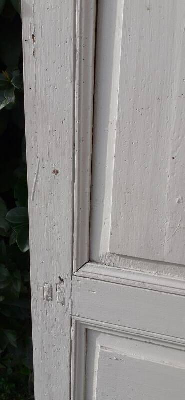 Small 18th century cupboard door h171.5x87.5cm old