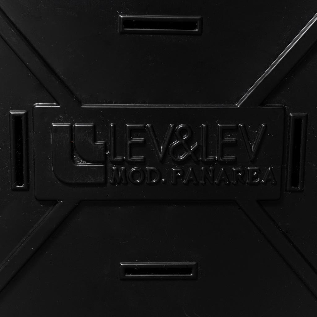 Pair of leather armchairs mod. panarea lev&lev 70s vintage modern