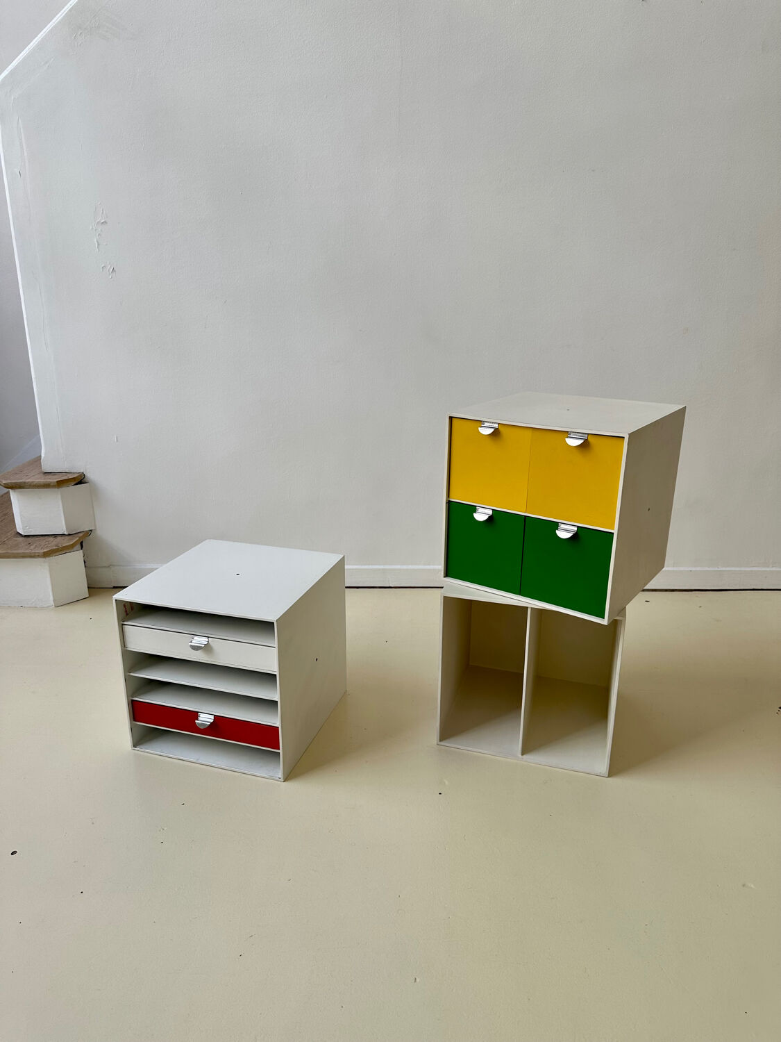 Set of 3 storage cubes Palaset by Ristomatti Ratia for Treston, 1970