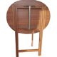 Oval teak wooden folding boat table 1970 Wooden side table sold individually