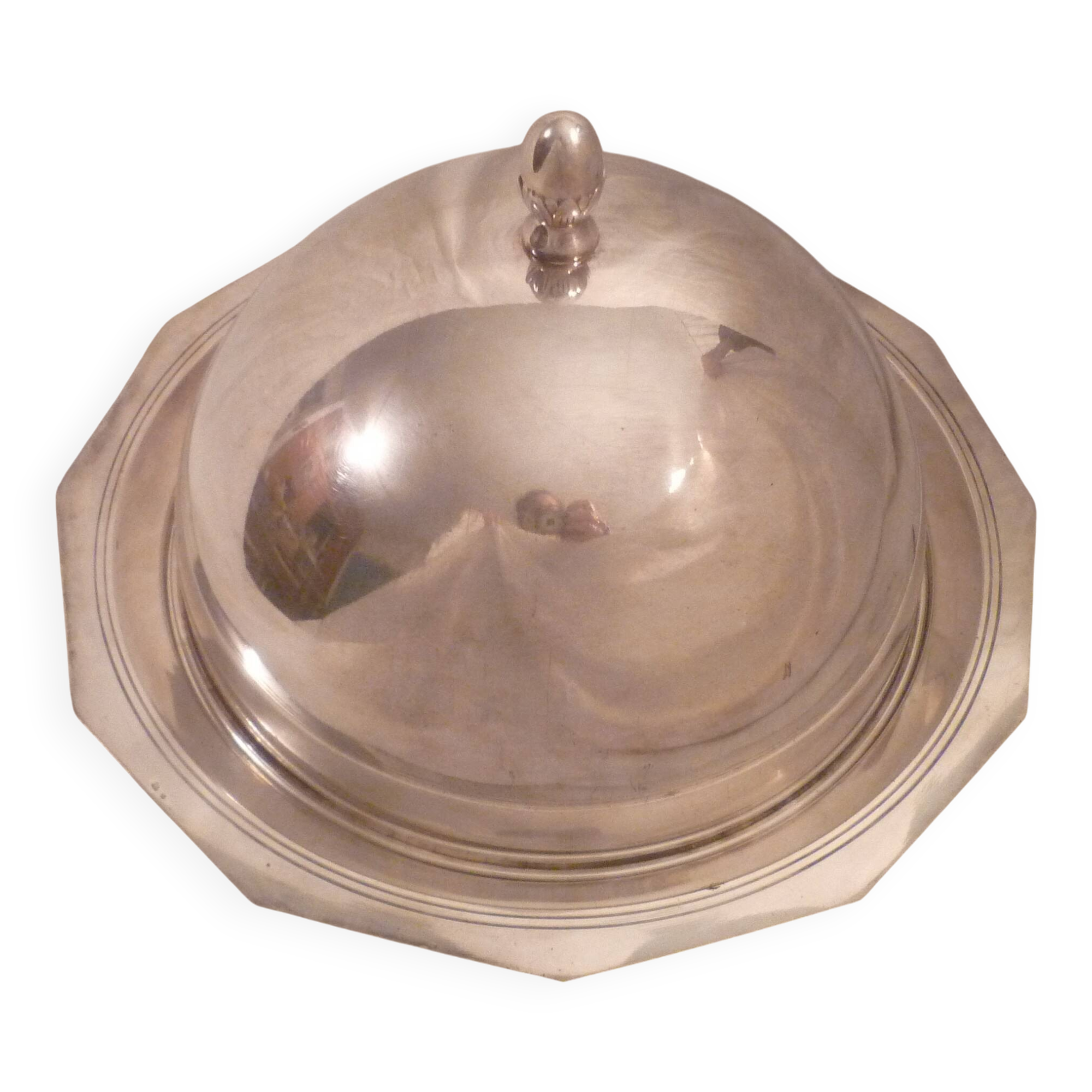 Service bell/ serving dish design restaurant cote d'azur me.argente