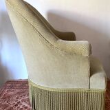 Velvet toad armchair like new