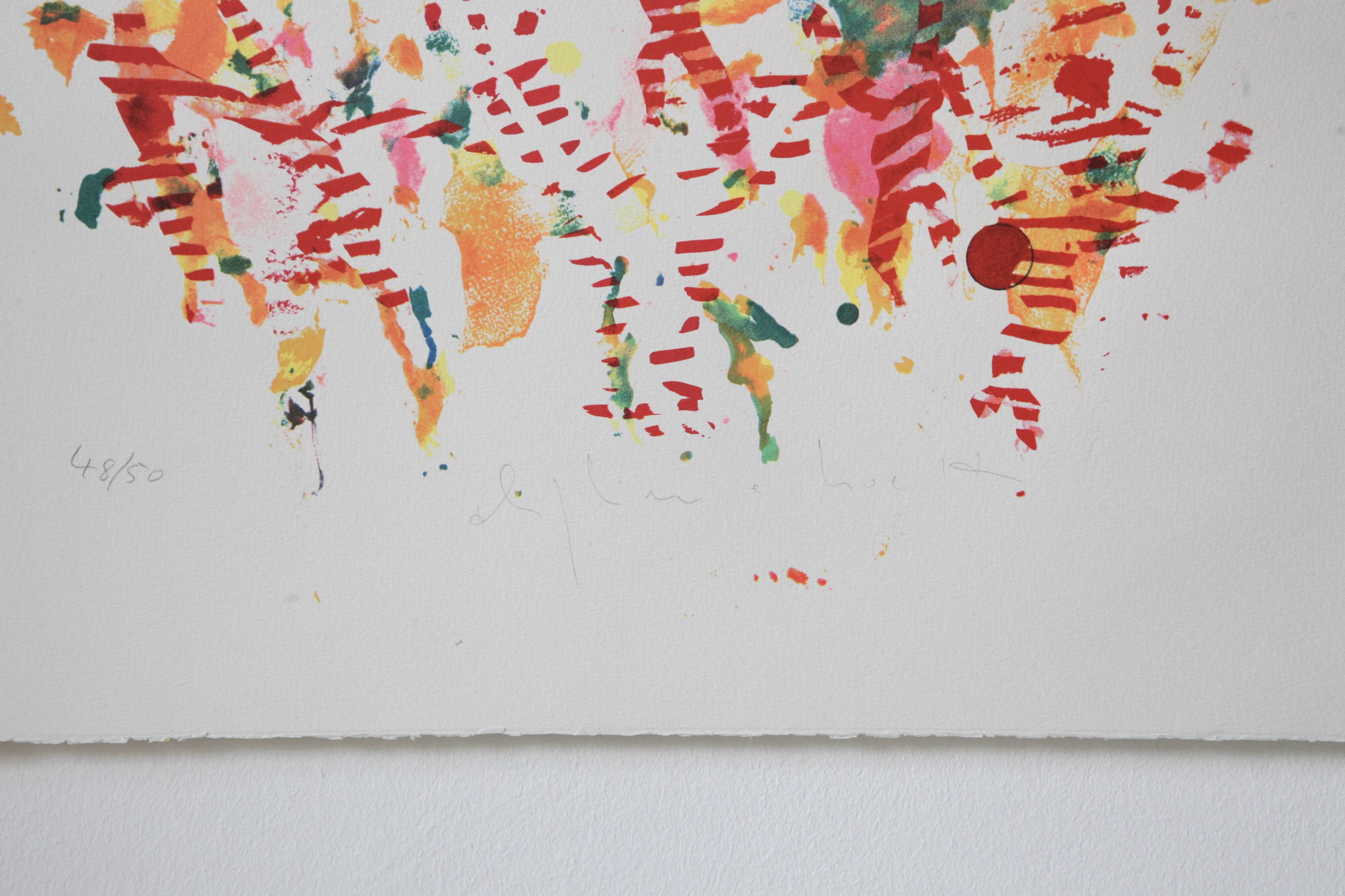 Alighiero Boetti, Saltando di Palo in Frasca, 48-50, Serigrafia