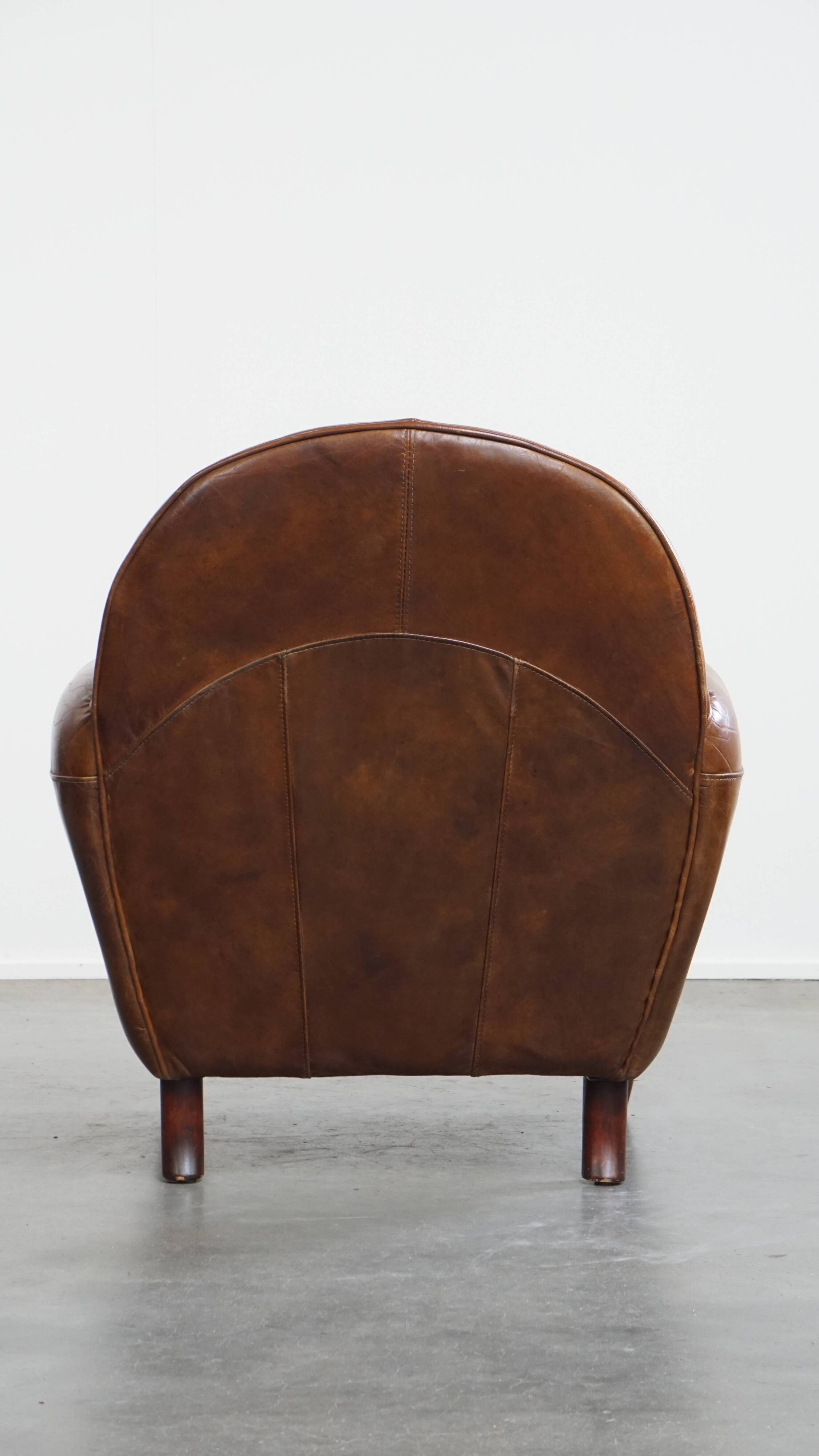 Cowhide Leather Design Armchair