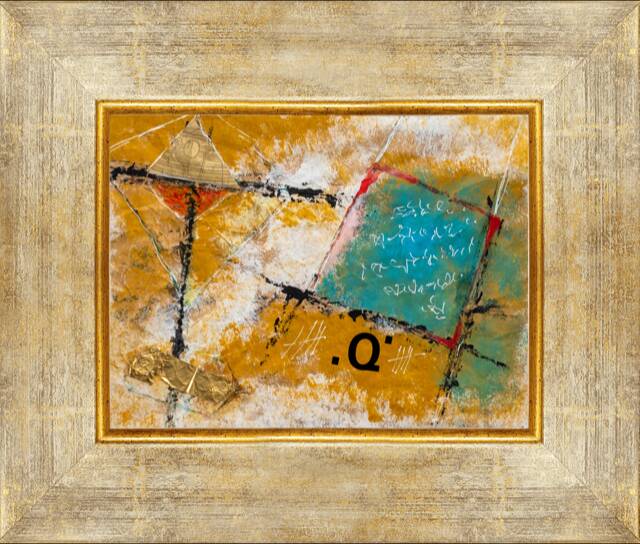 Q, acrylic and collage, Halberstadt,2012