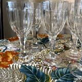 Set of 10 nancy crystal port glasses 1920s 1930s