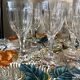 Set of 10 nancy crystal port glasses 1920s 1930s