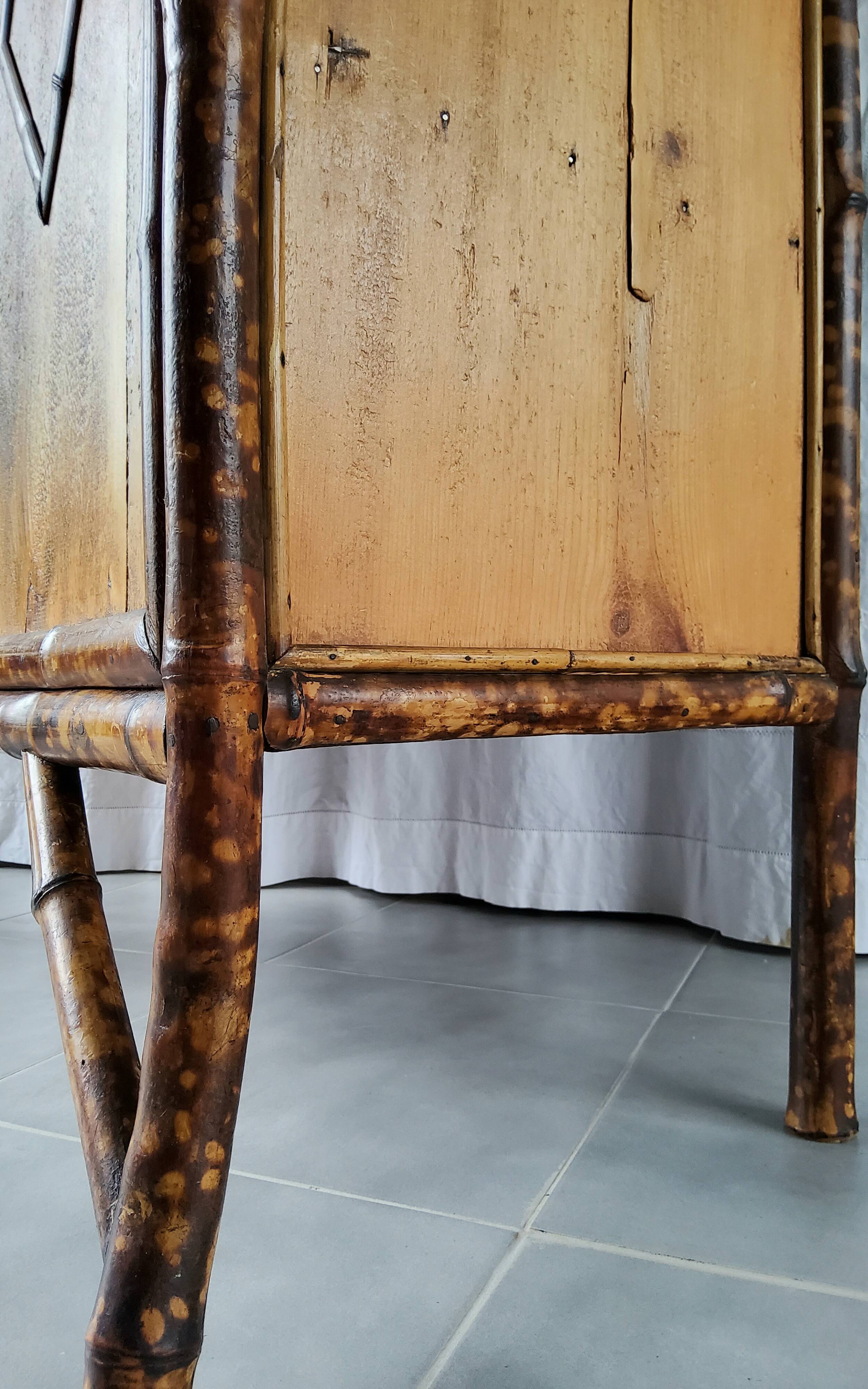 Parisian buffet in bamboo and wood