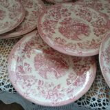 10 assiettes plates anciennes