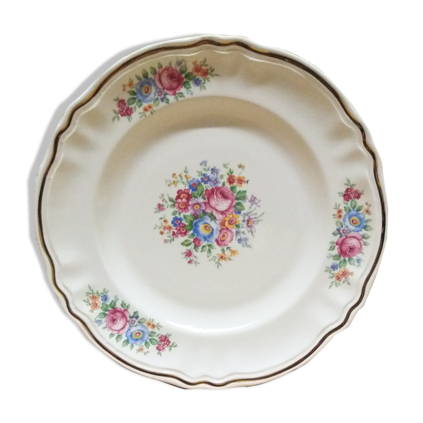 Set 6 flower dessert plates