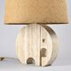 Paire de lampes de table "Éléphant" en travertin par Fratelli Mannelli, vers 1970